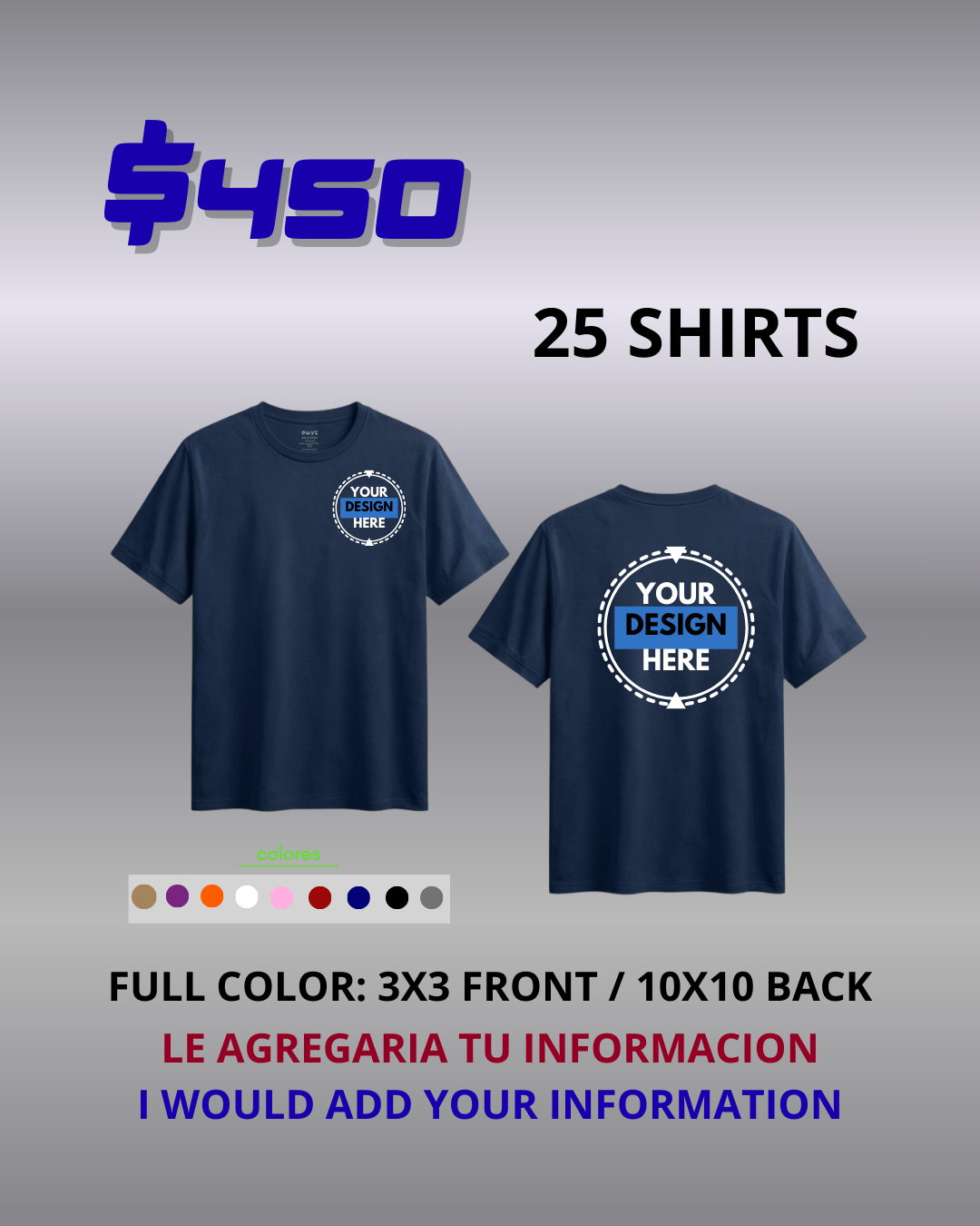 25 T-SHIRT WITH PRINT ON THE FRONT AND BACK