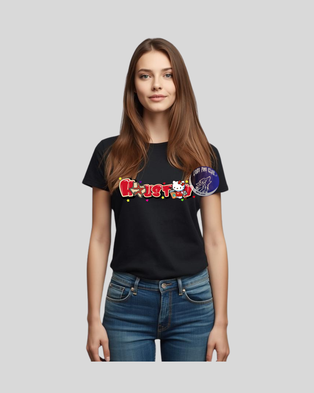 T-SHIRT HOUSTON TEX-H.K RED