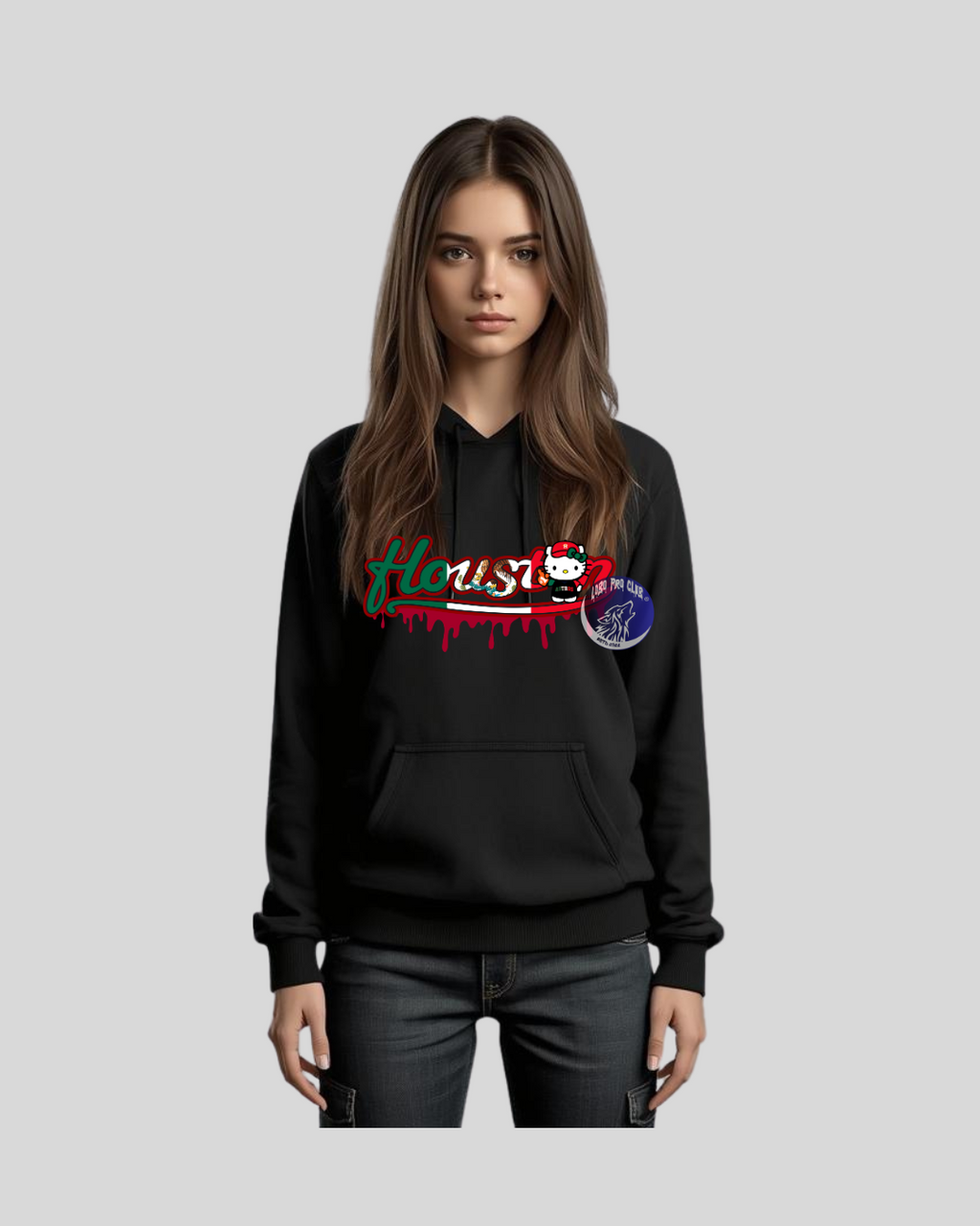 HOODIE HOUSTON MEXICAN FLAG