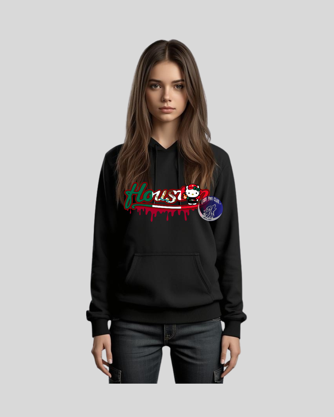 HOODIE HOUSTON MEXICAN FLAG