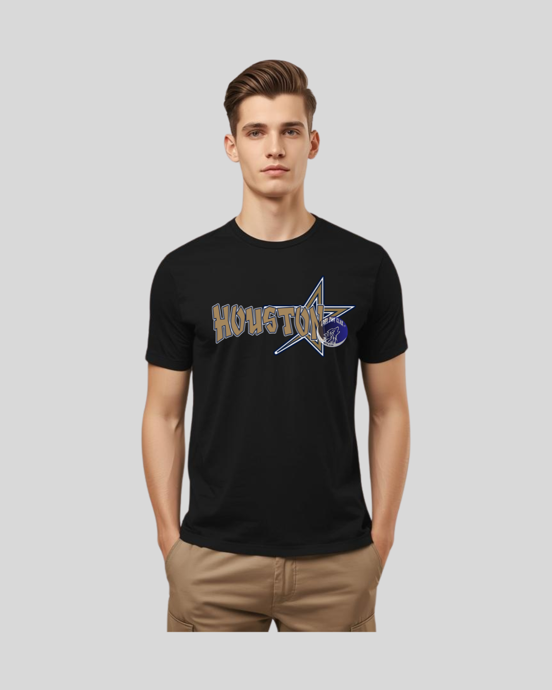 T-SHIRT HOUSTON STAR GOLD
