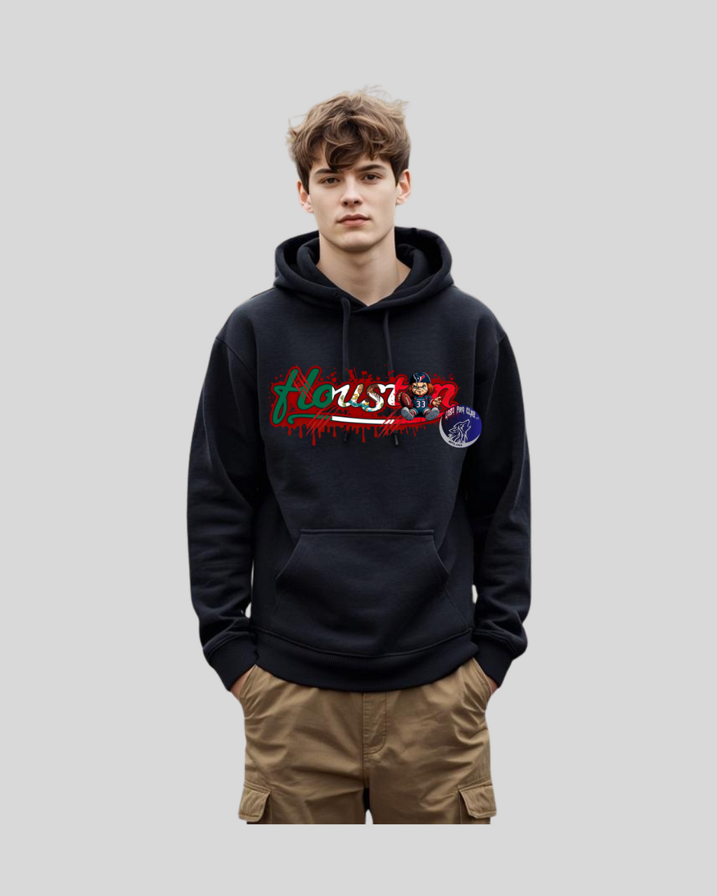 HOODIE HOUSTON MEXICAN FLAG