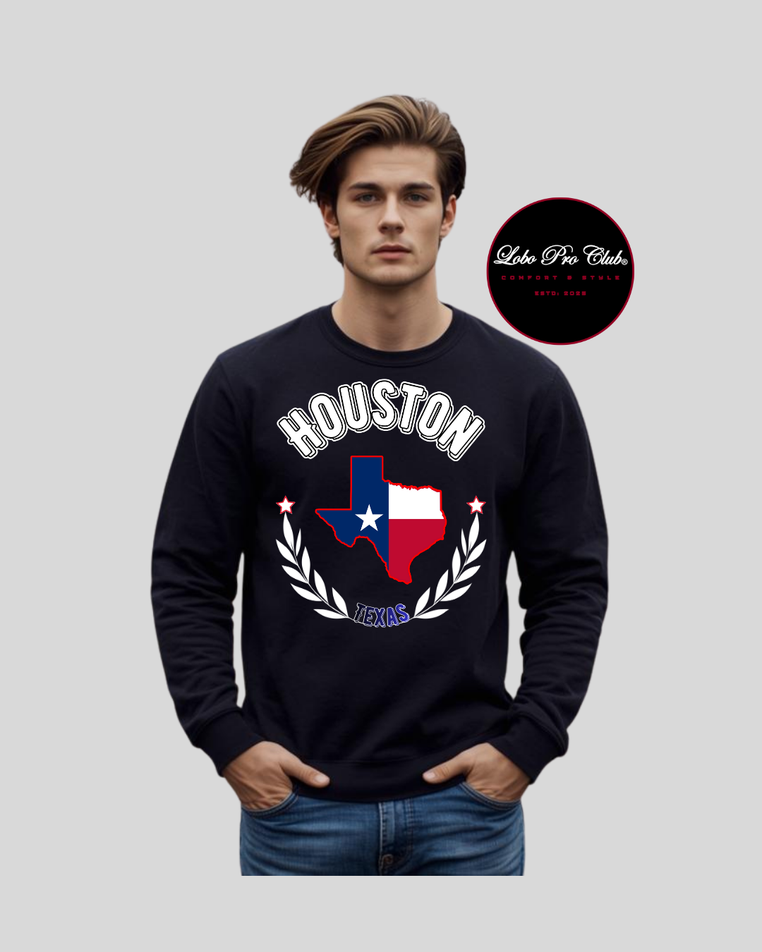Flag Texas Sweatshirts FRONT