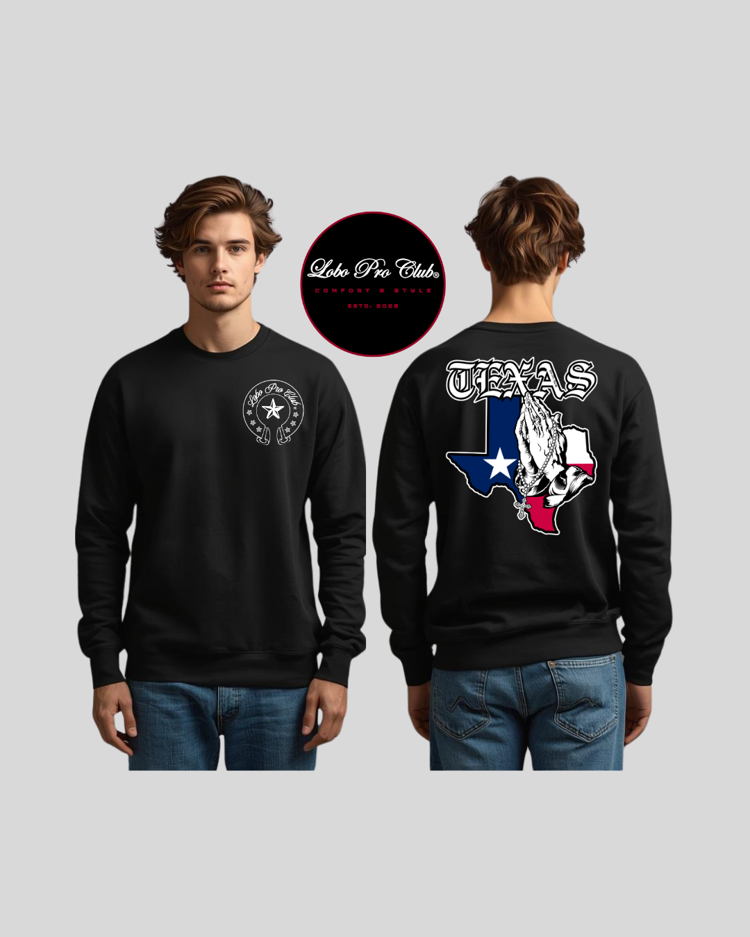 Flag Texas Manos Juntas Sweatshirts