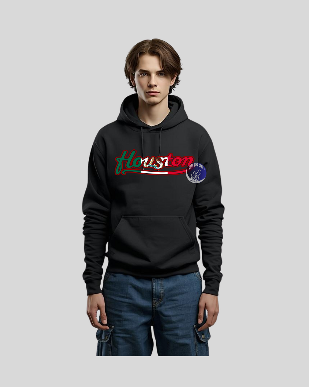 HOODIE HOUSTON MEXICAN FLAG